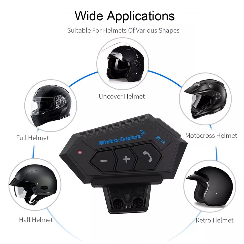 RideComm BT-12 – Intercomunicador manos libres para Casco