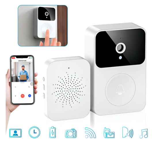VisionHome Ring™ - Timbre Con Camara WiFi de seguridad