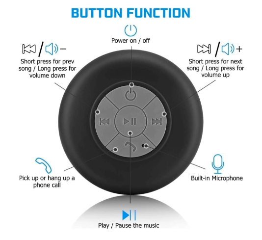 ShowerBeat™ – Mini Parlante de Ducha Resistente al agua