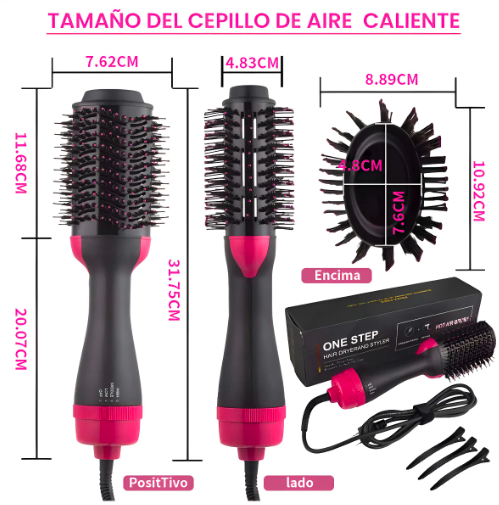 One Step Pro™ - Alisadora 3 en 1 - Peina, Seca y Alisa