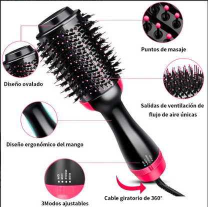 One Step Pro™ - Alisadora 3 en 1 - Peina, Seca y Alisa