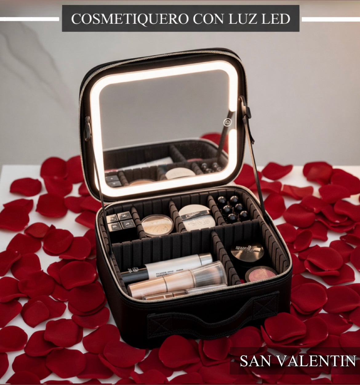 VALENTIN EDITION 💝- COSMETIQUERO CON LUZ LED ✨