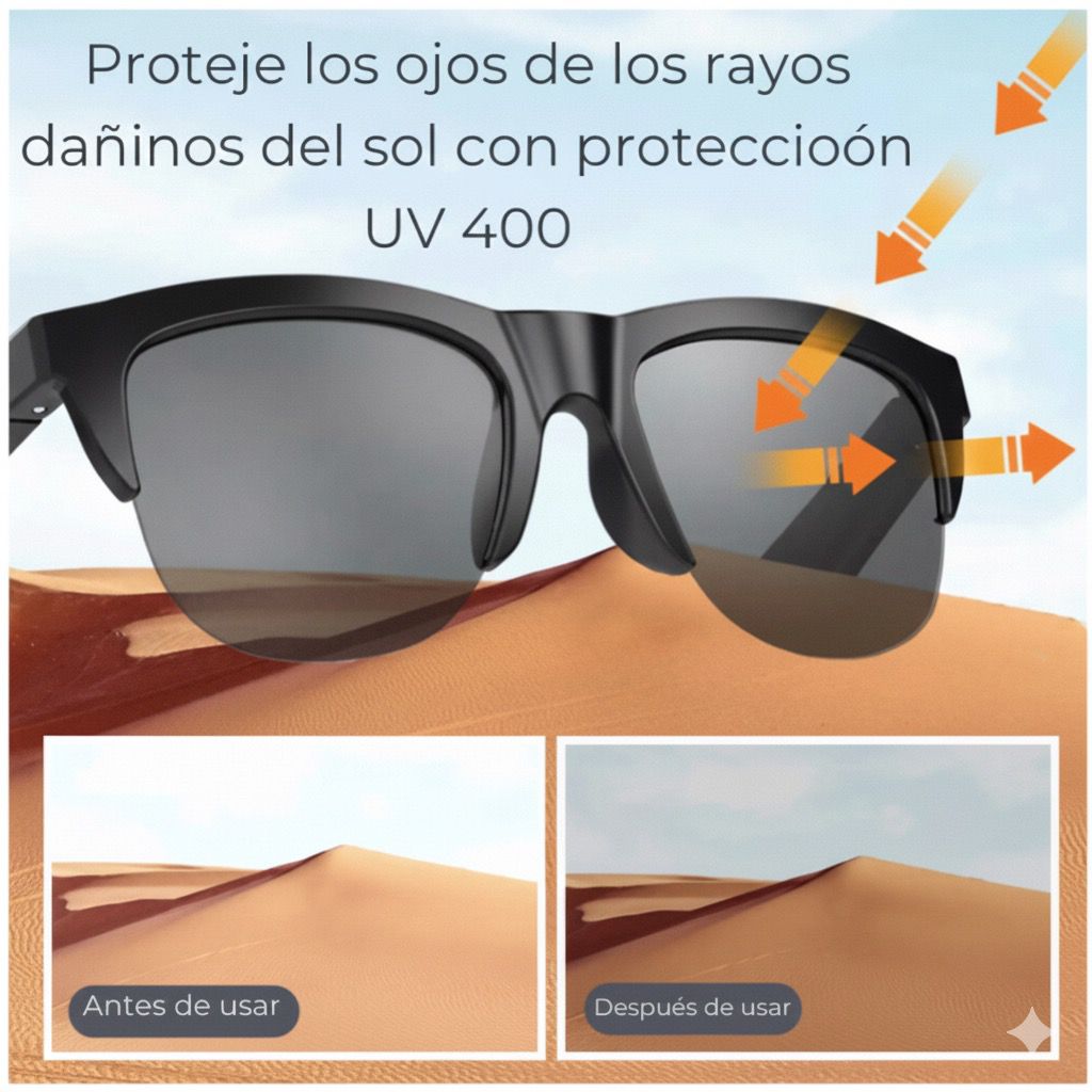 VisionTech F-06 - Gafas Inalámbricas Inteligentes Tactil